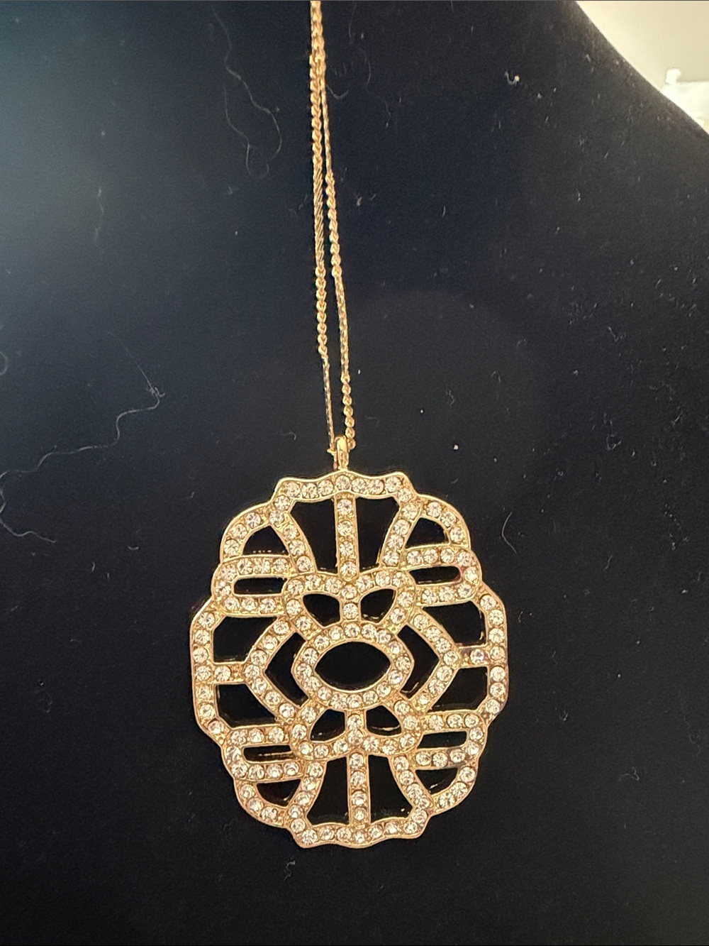 Gold CrystalPendant Necklace - Women Jewelry
